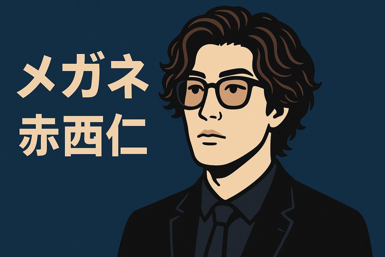 赤西仁　メガネ